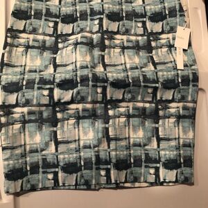 Dalia Blue Patterned Women's Skirt